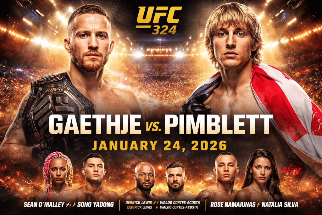 UFC 324 Gaethje vs. Pimblett PPV Pay Per View 1/24/26 – 24th January 2026
