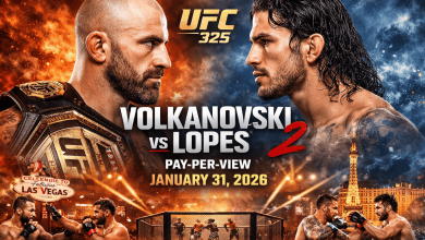 UFC 325 Volkanovski vs. Lopes 2 PPV Pay Per View 1/31/26 – 31st January 2026